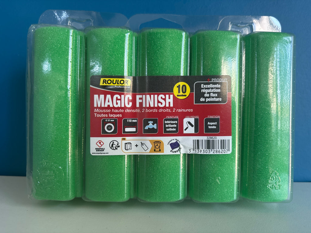 BOITE 10 MINI ROULEAUX MAGIC FINISH 100